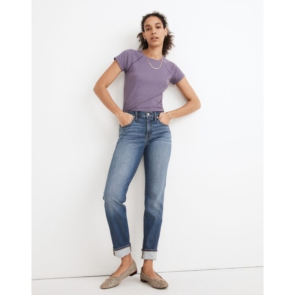 Madewell Jeans Womens 25 Blue The Slim Boyjean Mid Rise Stretch Denim Pants
